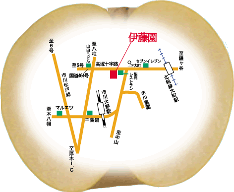 梨の伊藤園マップ